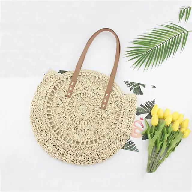 Women's Straw Tote Bag Boho Style DailySale