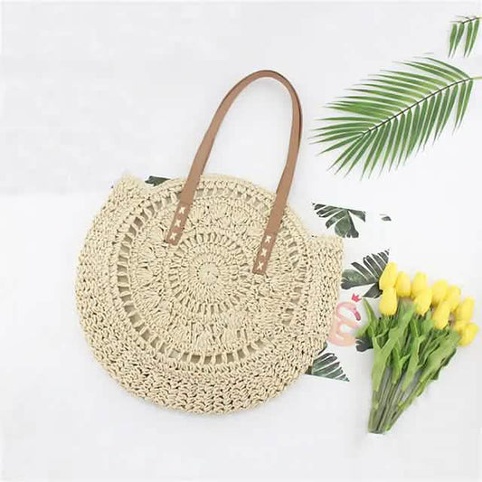 Women's Straw Tote Bag Boho Style DailySale