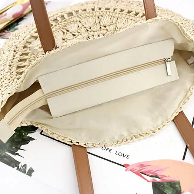 Women's Straw Tote Bag Boho Style DailySale