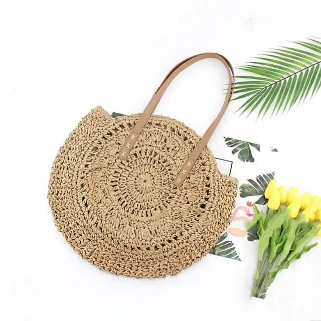 Women's Straw Tote Bag Boho Style DailySale