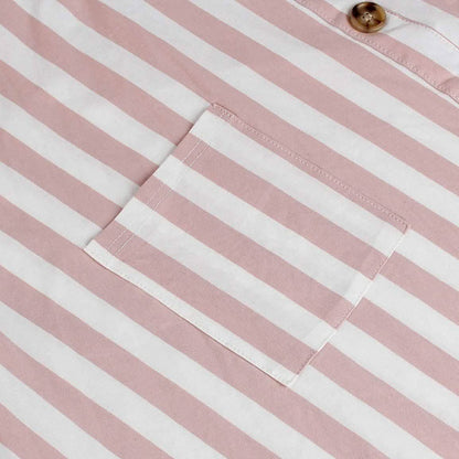 Womens Stripe Short Sleeve Wrap V Neck Button Front Tie Belted Dress DailySale