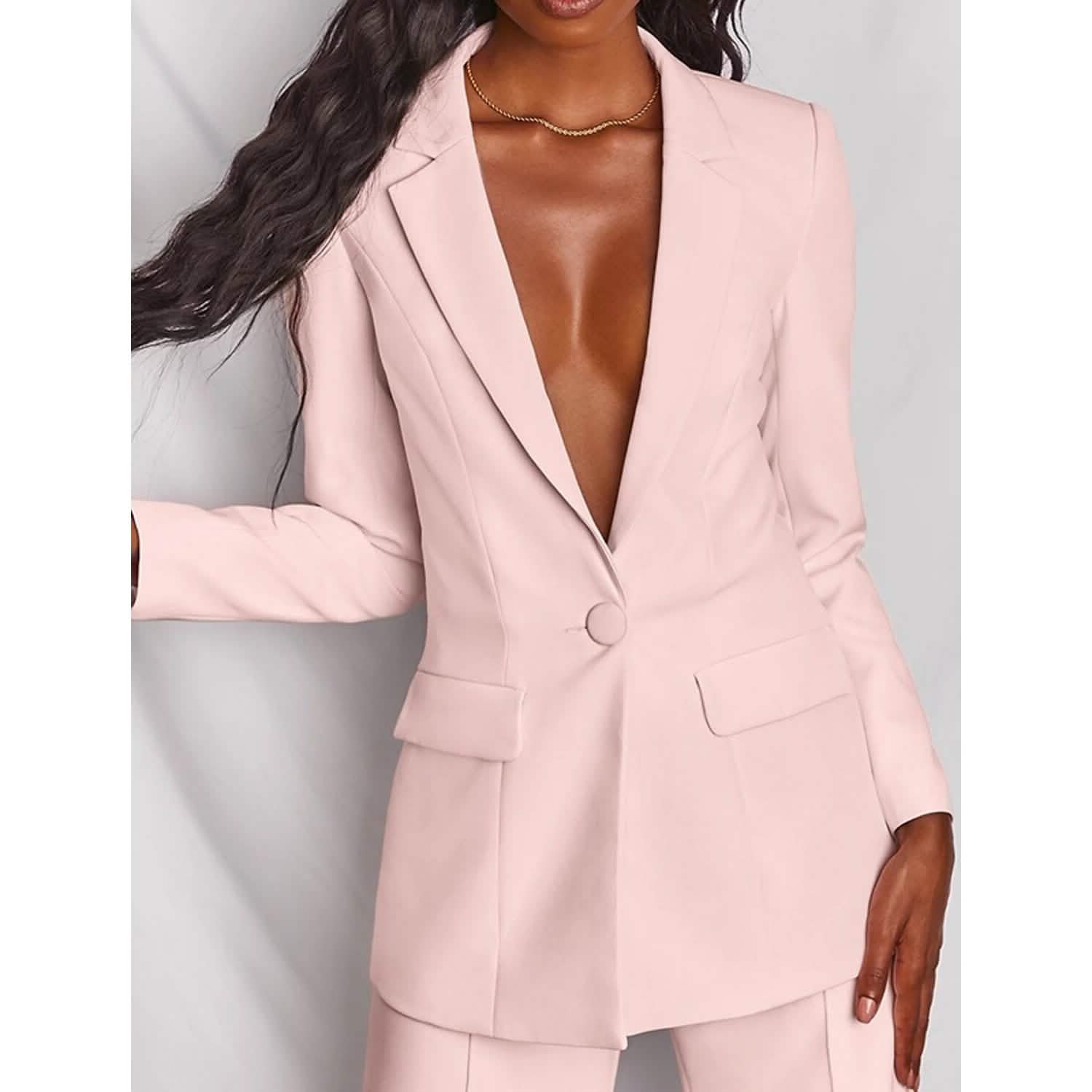 Women's Suits Regular Pocket Coat Formal Fashion DailySale