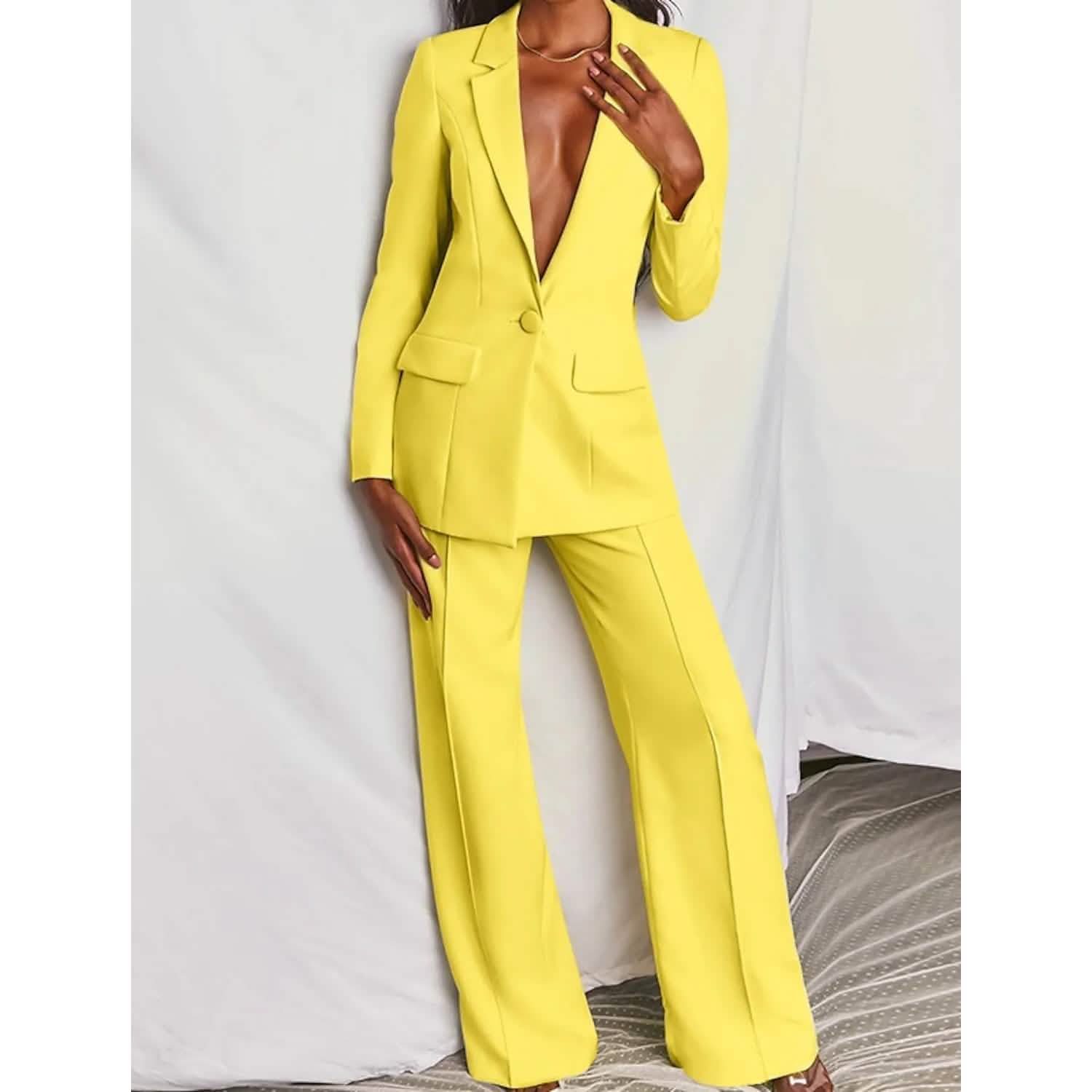 Women's Suits Regular Pocket Coat Formal Fashion DailySale