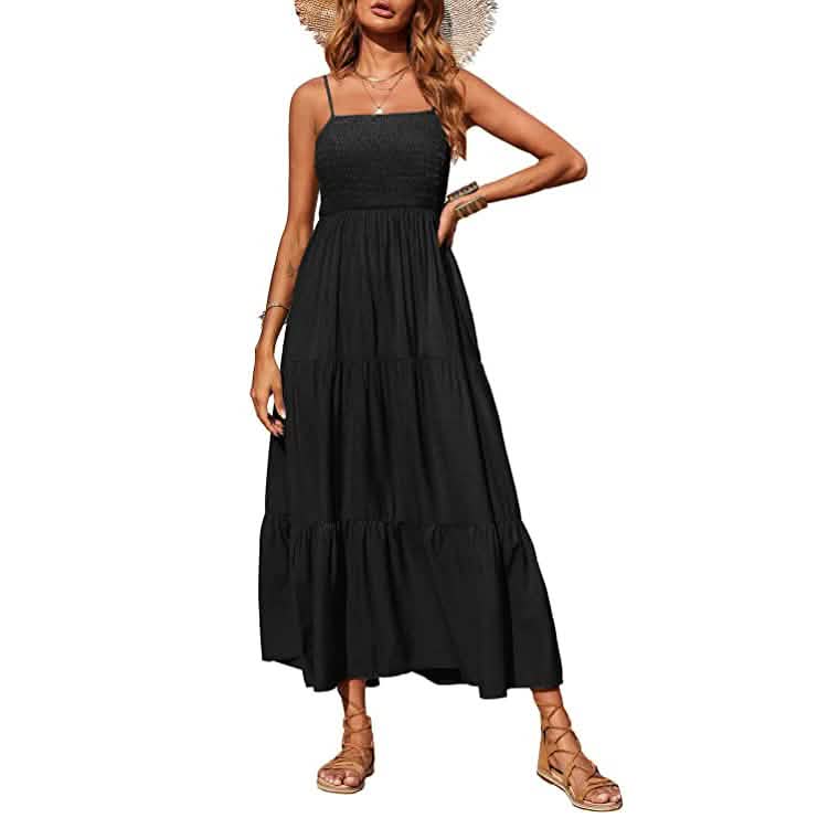 Women's Summer Boho Sleeveless Maxi Dress DailySale