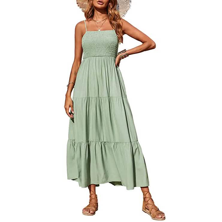 Women's Summer Boho Sleeveless Maxi Dress DailySale