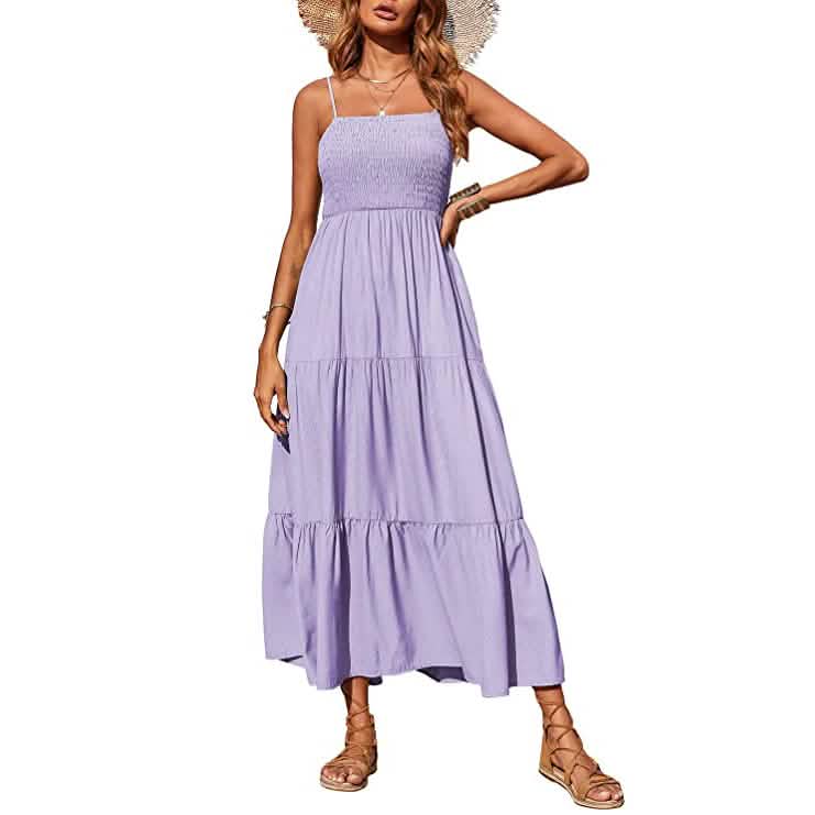 Women's Summer Boho Sleeveless Maxi Dress DailySale