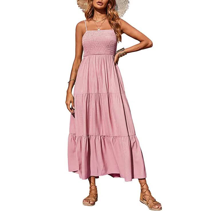 Women's Summer Boho Sleeveless Maxi Dress DailySale