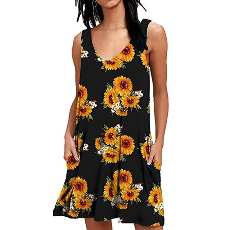 Women's Summer Casual T-Shirt Dress DailySale