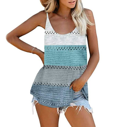 Women's Summer Scoop Neck Knit Cami Tank Blouse DailySale
