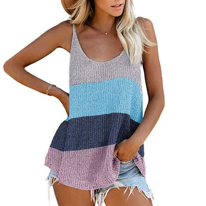 Women's Summer Scoop Neck Knit Cami Tank Tops DailySale