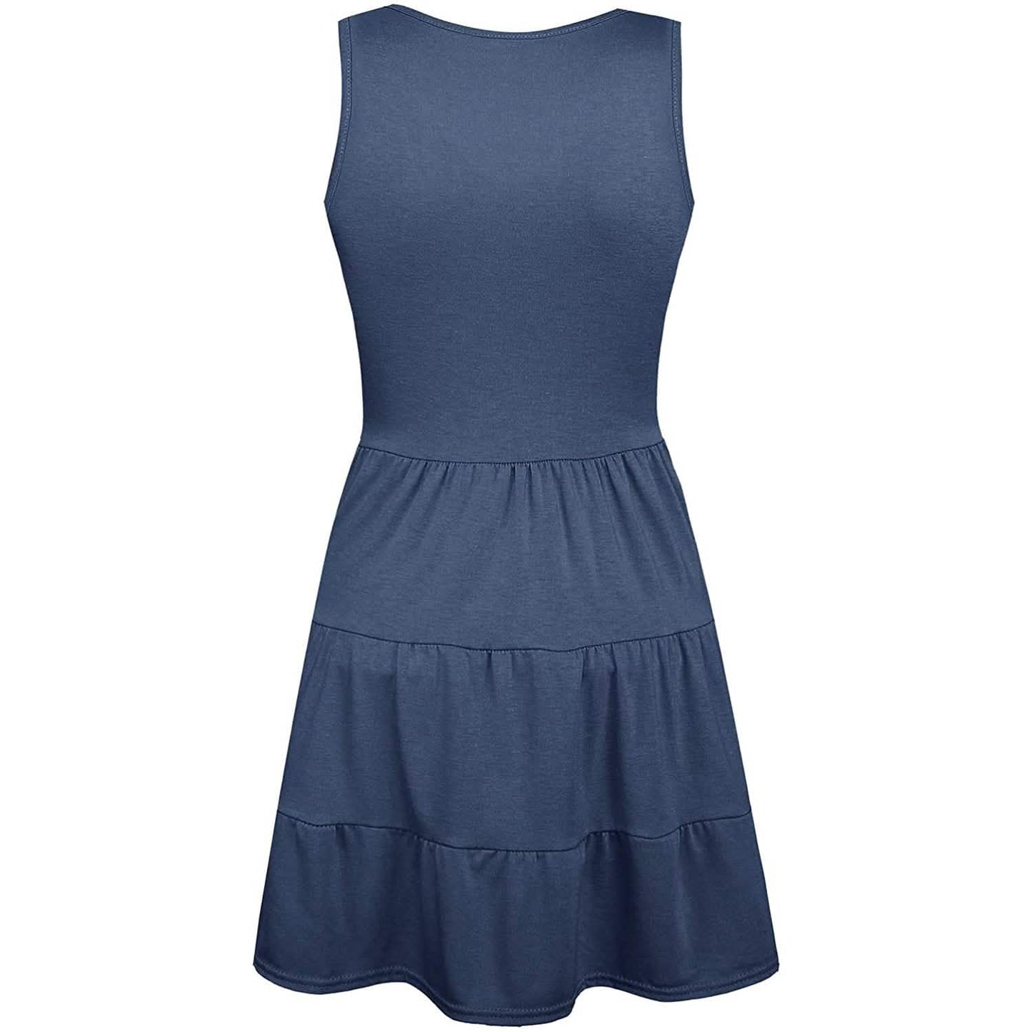Women's Summer Sleeveless V Neck Dress DailySale