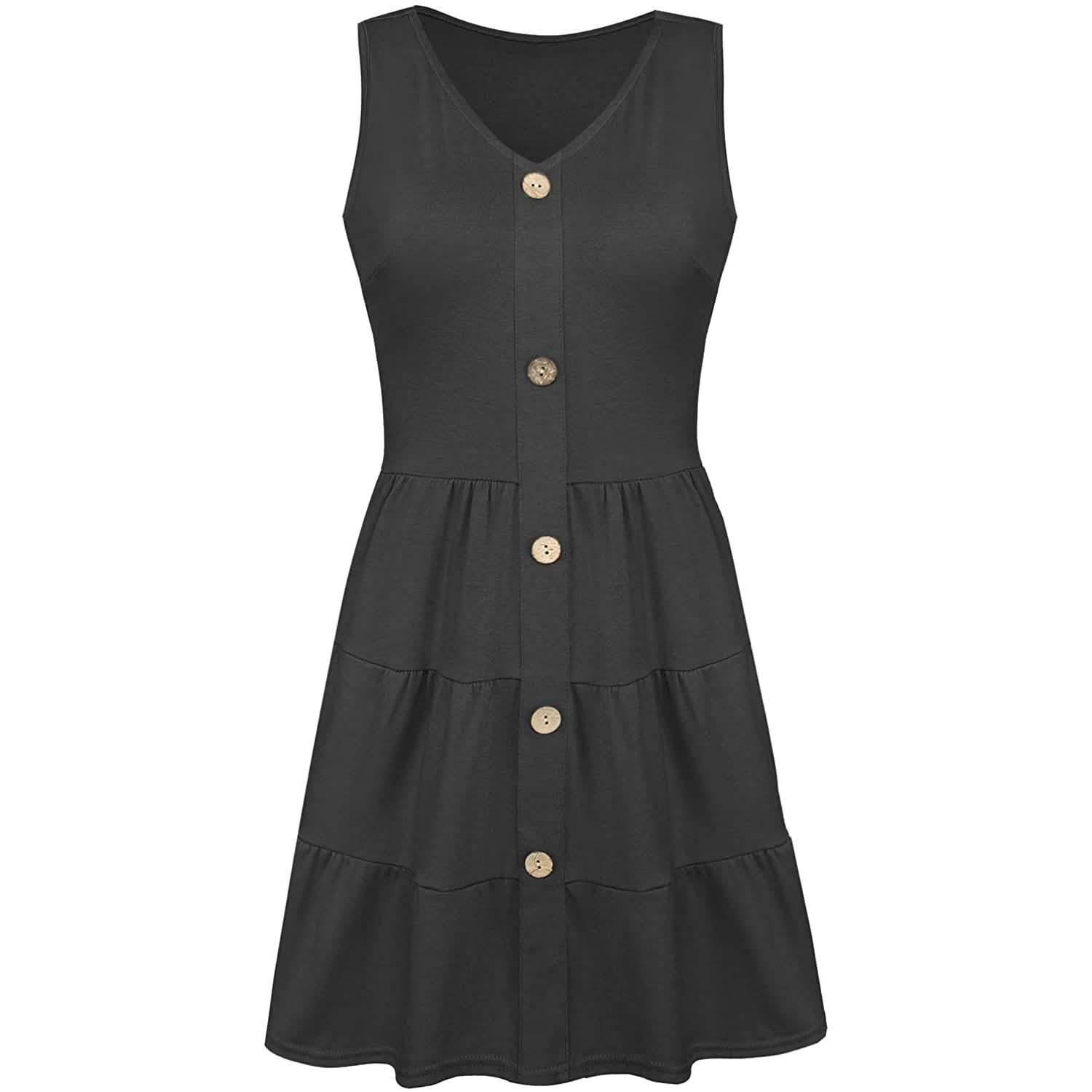 Women's Summer Sleeveless V Neck Dress DailySale