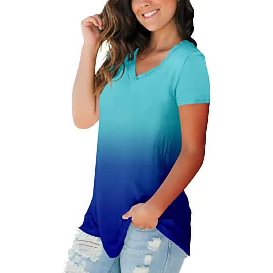 Women's Summer Tie Dye Short Sleeve T-Shirt DailySale