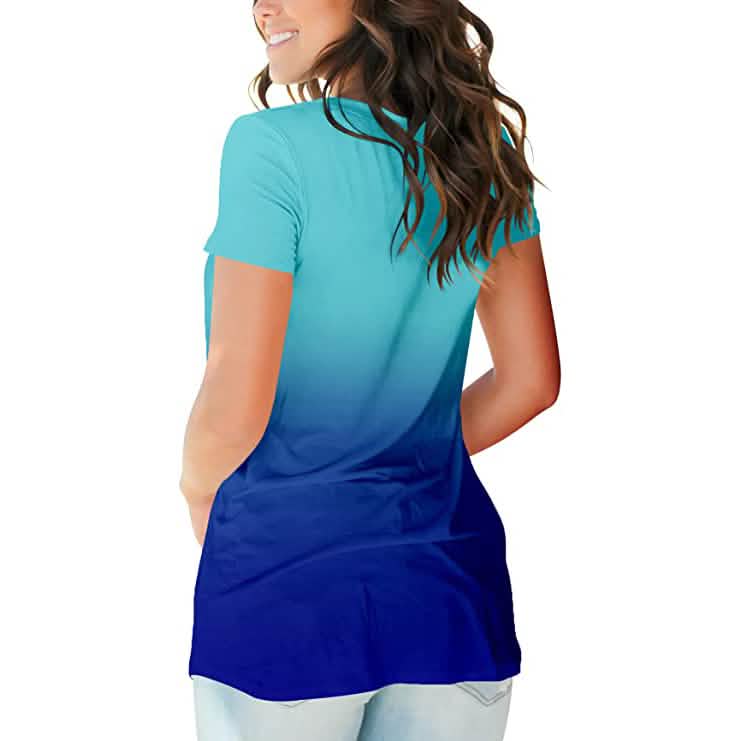 Women's Summer Tie Dye Short Sleeve T-Shirt DailySale