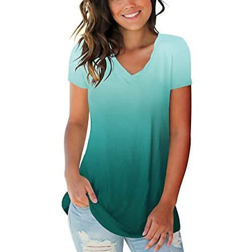 Women's Summer Tie Dye Short Sleeve T-Shirt DailySale