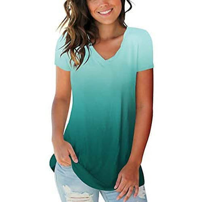 Women's Summer Tie Dye Short Sleeve T-Shirt DailySale