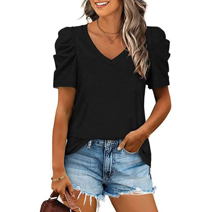 Women's Summer V-Neck Casual T-Shirt DailySale