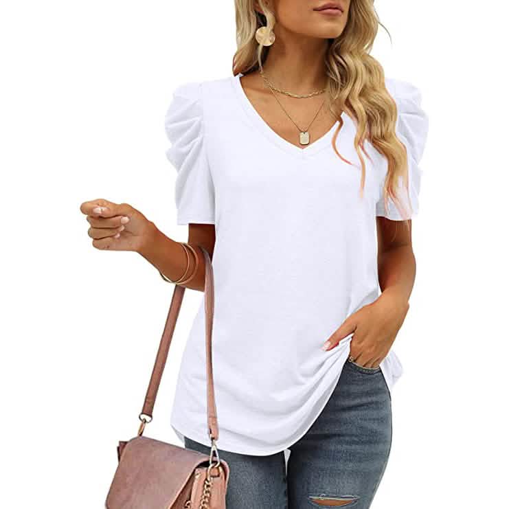 Women's Summer V-Neck Casual T-Shirt DailySale