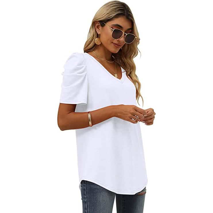 Women's Summer V-Neck Casual T-Shirt DailySale
