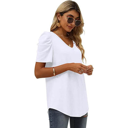 Women's Summer V-Neck Casual T-Shirt DailySale