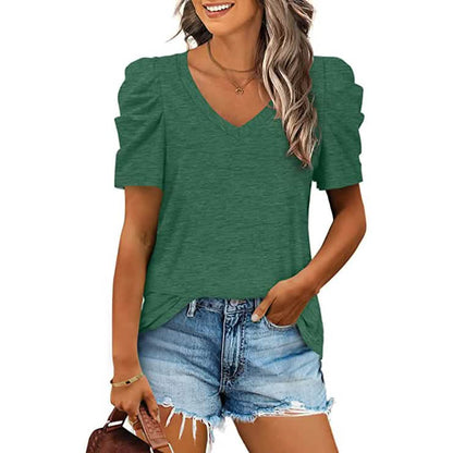 Women's Summer V-Neck Casual T-Shirt DailySale