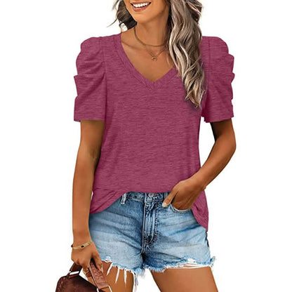 Women's Summer V-Neck Casual T-Shirt DailySale