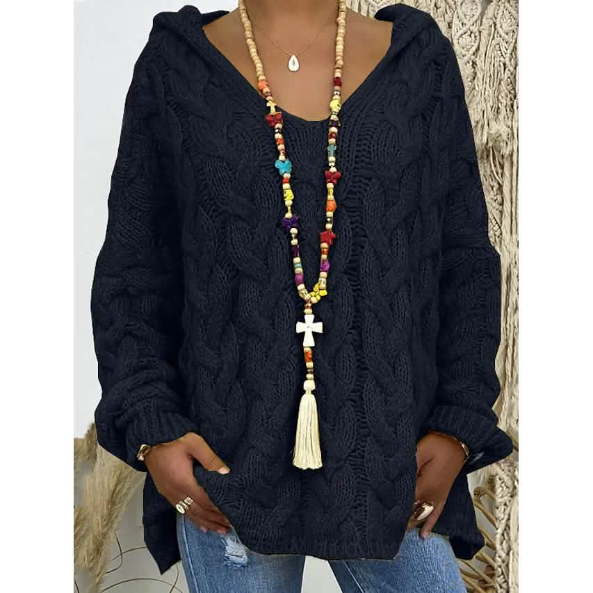 Women's Sweater Oversized Pullover Jumper Knitted Solid Color DailySale
