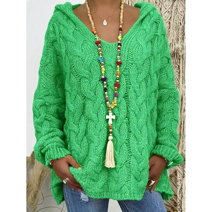 Women's Sweater Oversized Pullover Jumper Knitted Solid Color DailySale