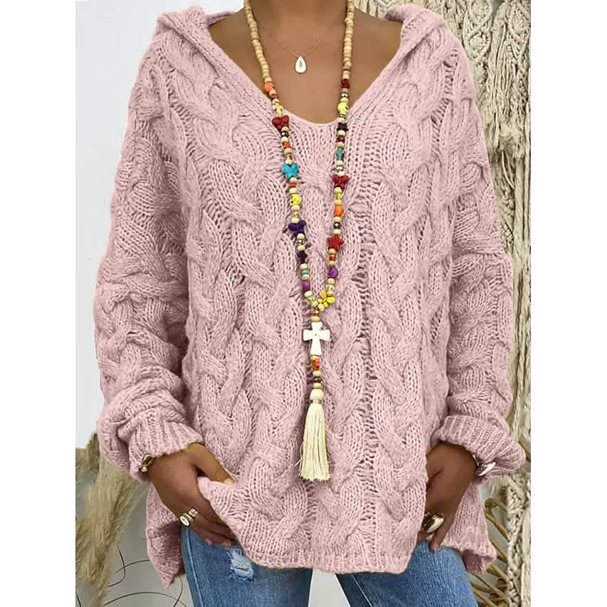 Women's Sweater Oversized Pullover Jumper Knitted Solid Color DailySale