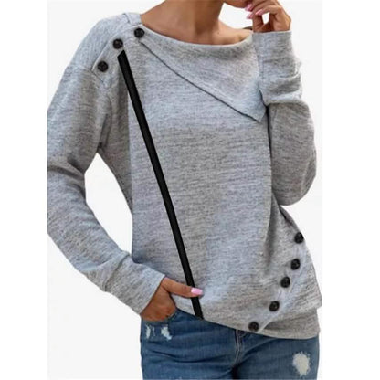 Women's Sweatshirt Pullover Solid Color DailySale