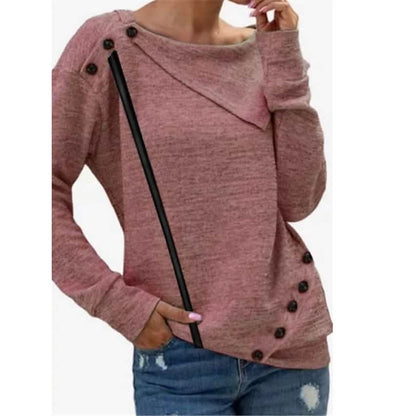 Women's Sweatshirt Pullover Solid Color DailySale