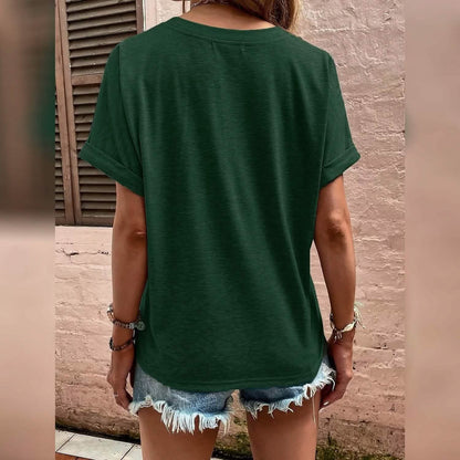 Women's T shirt V Neck DailySale