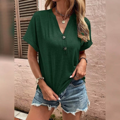 Women's T shirt V Neck DailySale