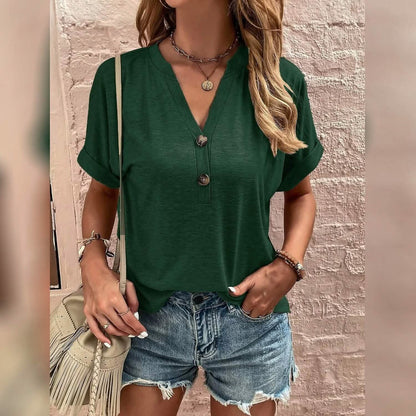 Women's T shirt V Neck DailySale
