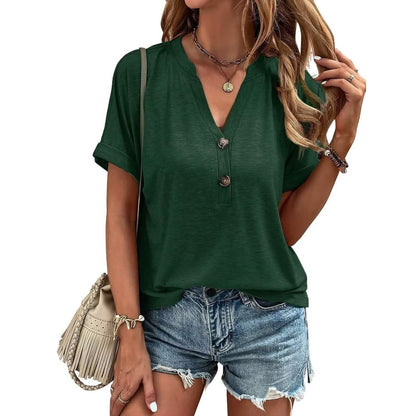 Women's T shirt V Neck DailySale