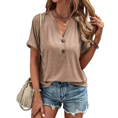 Women's T shirt V Neck DailySale