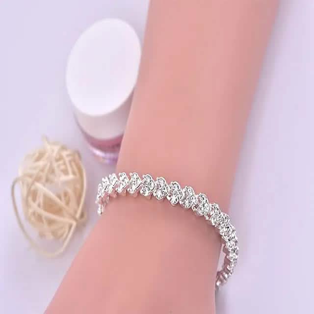 Women's Tennis Crystal Bracelet DailySale