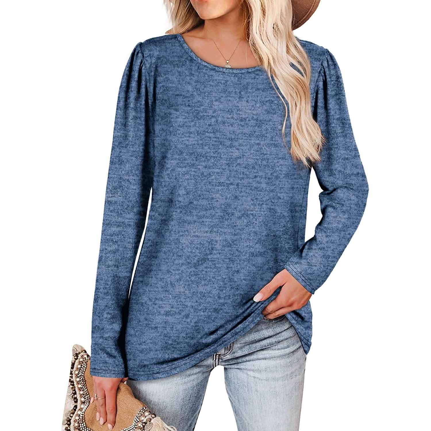 Womens Tops V Neck Summer Petal Sleeve Casual Tshirts DailySale