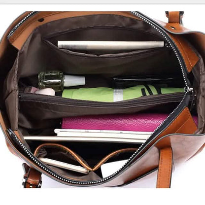 Women's Tote Shoulder Bag PU Leather DailySale