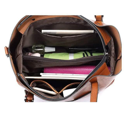 Women's Tote Shoulder Bag PU Leather DailySale