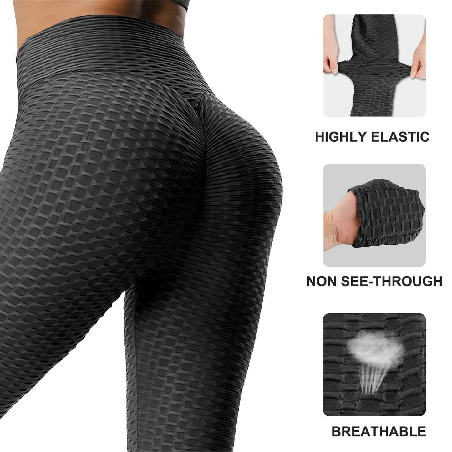 Women's Tummy Control Slimming Booty Tik Tok Leggings DailySale