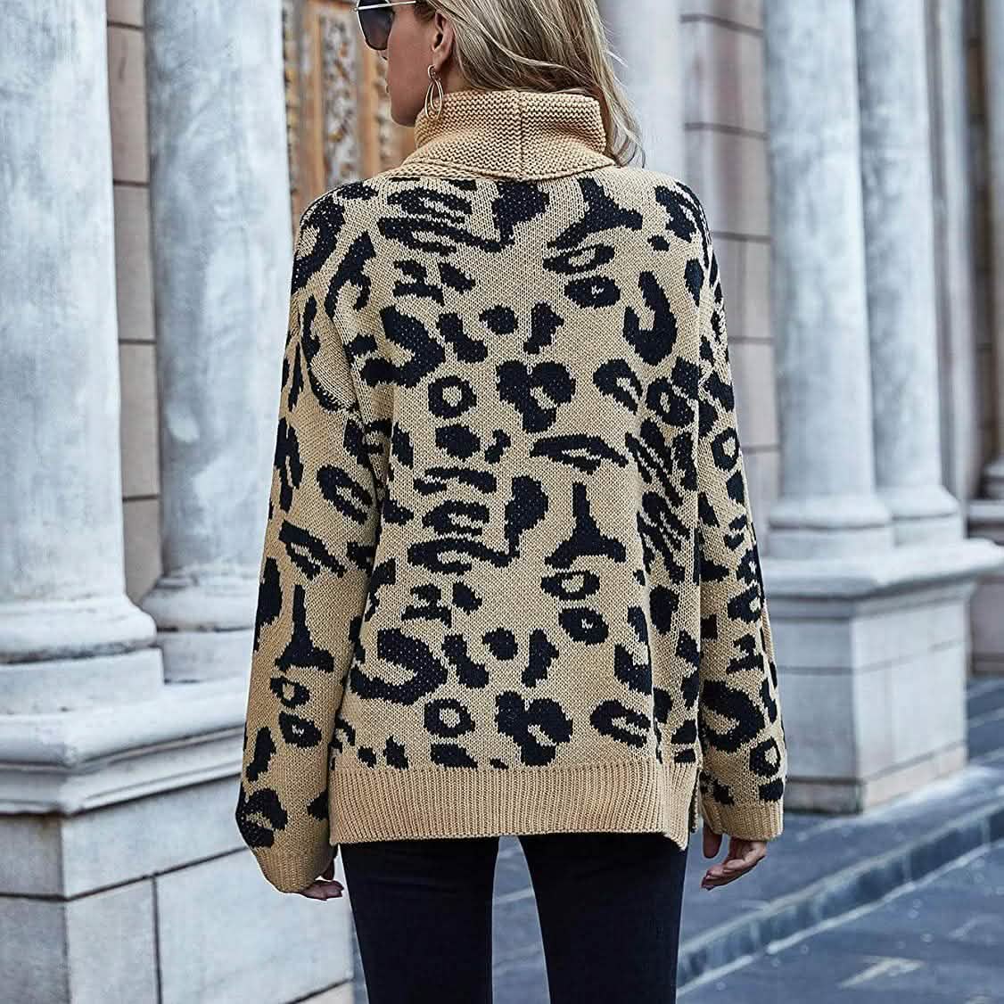 Women's Turtleneck Knitted Sweater Long Sleeves DailySale