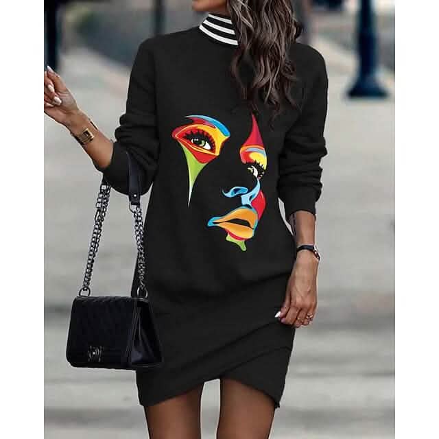 Women‚Äòs Turtleneck Sweatshirt Dress DailySale