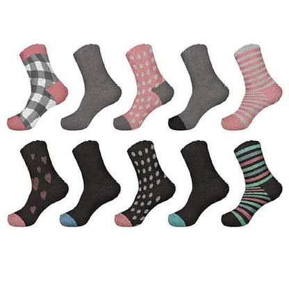 Women's Ultra-Plush Cozy Warm Fuzzy Fluffy Crew Socks DailySale