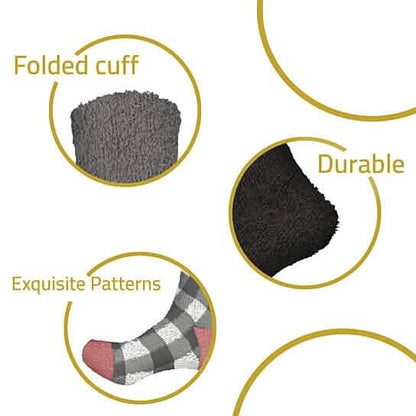 Women's Ultra-Plush Cozy Warm Fuzzy Fluffy Crew Socks DailySale