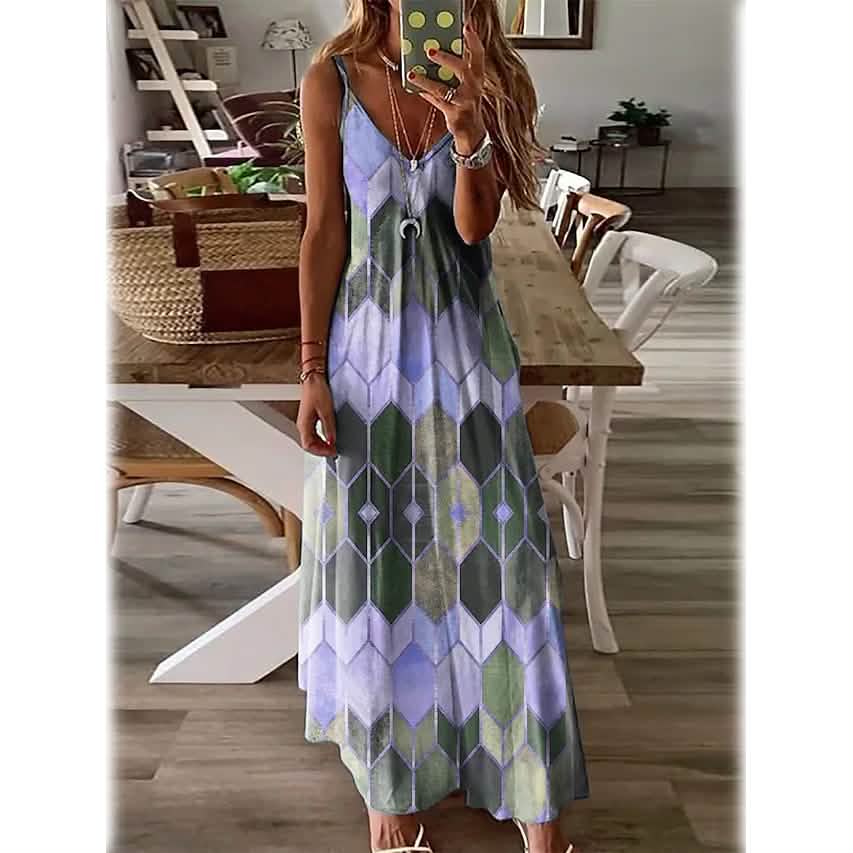 Women's V-Neck Elegant Casual Dress DailySale
