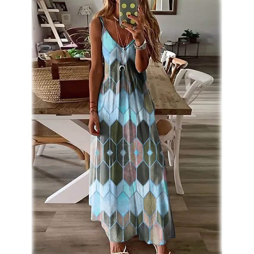 Women's V-Neck Elegant Casual Dress DailySale