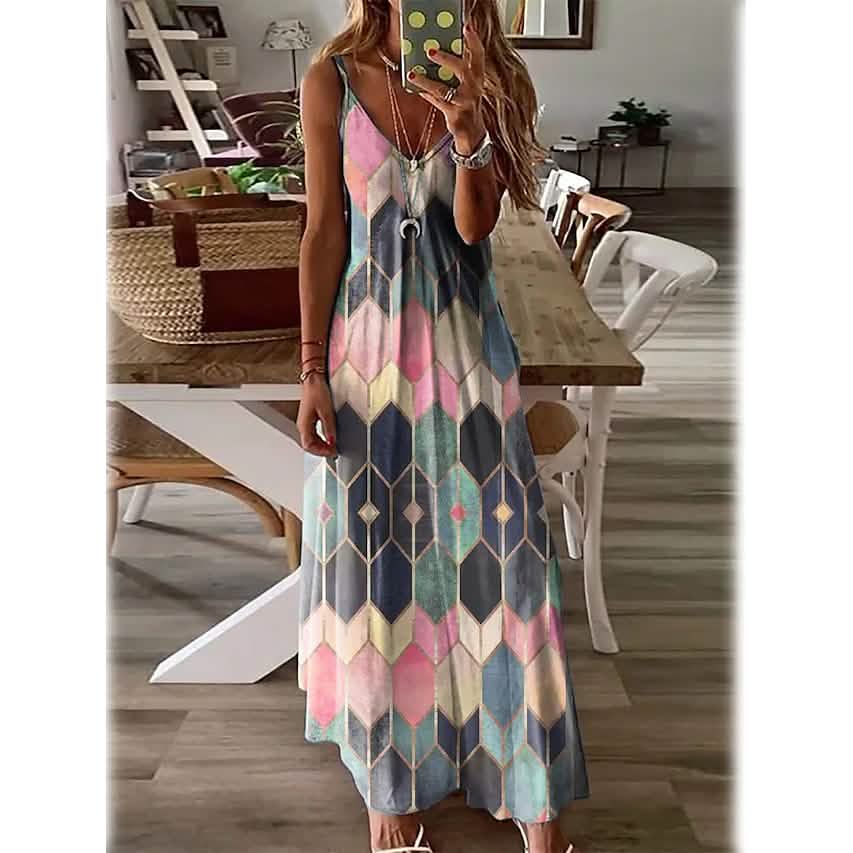 Women's V-Neck Elegant Casual Dress DailySale