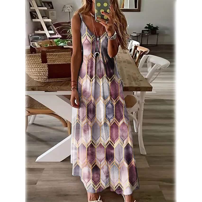 Women's V-Neck Elegant Casual Dress DailySale
