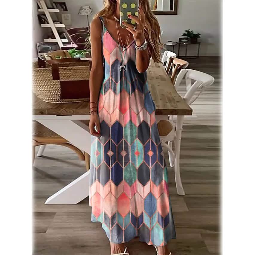 Women's V-Neck Elegant Casual Dress DailySale